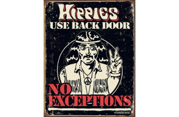 Image of Tin Signs Hippies Use Back Door