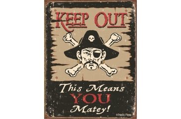 Image of Tin Signs Moore-Keep Out Matey Tin Sign TSN1289