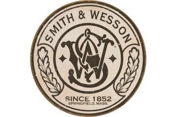 Image of Tin Signs S&amp;W Round Logo Tin Sign TSN1608
