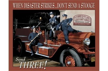 Image of Tin Signs Stooges Fire Dept Tin Sign TSN1081