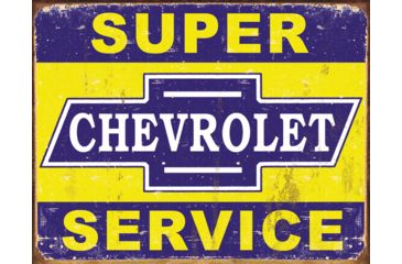 Image of Tin Signs Super Chevy Service Tin Sign TSN1355