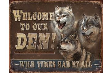 Image of Tin Signs Welcome To Our Den! Tin Sign, TSN1984