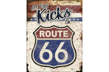 Image of Tin Signs Your Kicks Route 66 Sign