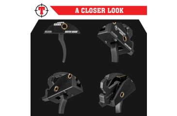 Image of Tippmann Arms Match-Speed Trigger, Curved, 2.5-4lb, Black, A201359