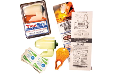 Image of TipSee Light TickSee Tick Removal Kit, Original Tickkey, Wearable Led Flashlight, 4 Antiseptic Wipes, GR400-TSKT