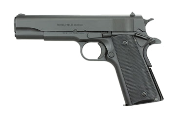 Image of Tisas 1911A1-Service Pistol, .45 ACP, 5in barrel, black finish steel frame, black checkered plastic grip, recoil operated semi-automatic, fixed combat, 7 round magazine, TS1911A1SV4551FRRMPG