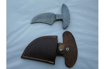 Image of Titan 15N20/1095 Damascus Steel Fixed Knife, TD-045, Damascus Steel Handle, 2.2in. Blade, 4.5in. Overall TDK-45