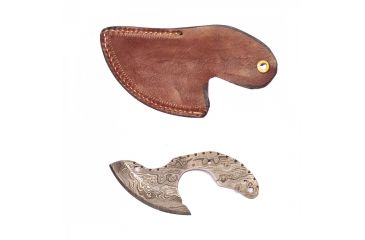 Image of Titan 15N20/1095 Damascus Steel Fixed Knife, TD-024, Damascus Handle, 2.5in. Blade TDK-24