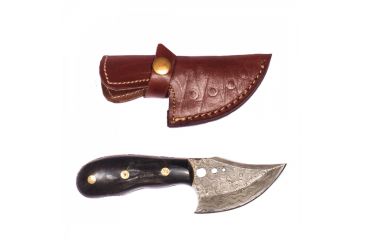 Image of Titan 15N20/1095 Damascus Steel Hatchet, TD-029, Bull Horn Handle, 3in. Blade TDK-29