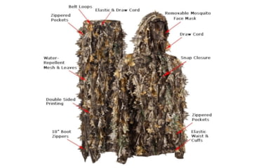 Image of Titan 3D Mossy Oak DNA Leafy Suit, Real Tree Edg, Small/Medium