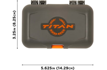 Image of Titan Broadhead Box and Caddy, Gray/Orange, 5.5 in x 3.75 in, 7009