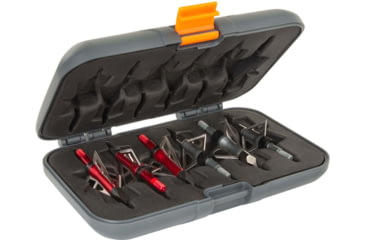 Image of Titan Broadhead Box and Caddy, Gray/Orange, 5.5 in x 3.75 in, 7009