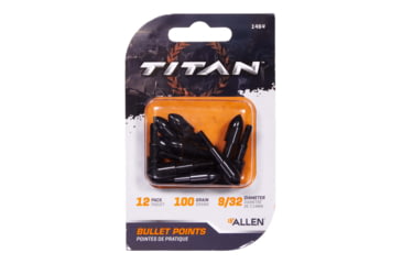 Image of Titan Bullet Point, 100 Grain, Black, 9/32in, 1464