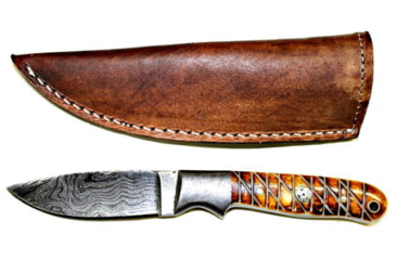 Image of Titan Damascus Fixed Blade Knife 7.3in TD-102, TDK-102
