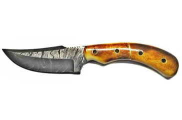 Image of Titan Damascus Knife Burnt Bone Handle TD-173, 8.4in, TDK-173