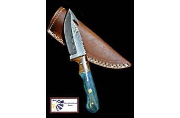 Image of Titan Damascus Skinning Gut Hook, Hunting Knife by Titan TD-176, 4in, TDK-176