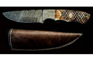 Image of Titan Damascus Steel Fixed Knife 8.6in TD-092, TDK-92