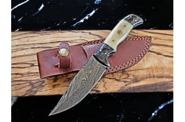 Image of Titan Damascus Steel Hunting Knife by Titan TD-170, 8.1in, TDK-170