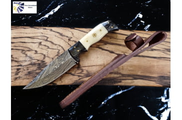 Image of Titan Damascus Steel Hunting Knife by Titan TD-170, 8.1in, TDK-170
