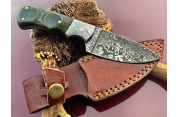 Image of Titan International Knives Damascus 8.5in Custom Handmade Forged Steel Hunting Bowie Knife, 8 inch, TDK-248