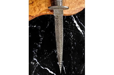 Image of Titan International Knives Damascus British Commando Fairbairn-Sykes Fixed Blade Knife, 6.25 inch, TDK-237