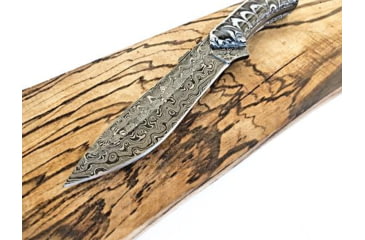 Image of Titan International Knives Damascus Custom HandmadeSteel Arylic Grip Knife, 8 inch, TDK-224