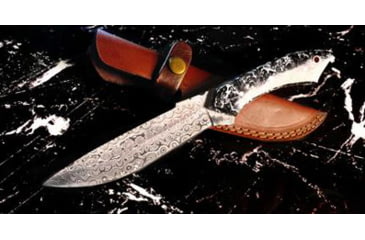 Image of Titan International Knives Damascus Custom HandmadeSteel Arylic Grip Knife, 8 inch, TDK-224