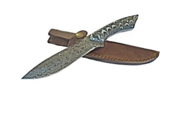 Image of Titan International Knives Damascus Custom HandmadeSteel Arylic Grip Knife, 8 inch, TDK-224