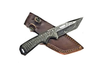 Image of Titan International Knives Damascus Full Tanto Tier Fixed Blade Knife, 8 inch, TDK-247