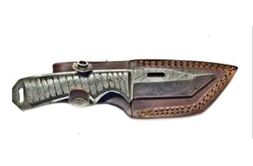 Image of Titan International Knives Damascus Full Tanto Tier Fixed Blade Knife, 8 inch, TDK-247