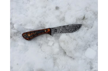 Image of Titan International Knives Damascus Perfect Utility Neck Fixed Blade Knife, 8 inch, TDK-239