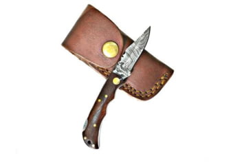 Image of Titan International Knives Damasucs TF-003 EDC Steel Folding Knife, 4.5 inch, TF-003