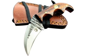 Image of Titan International Knives Fixed Blade Knife, 2.5in, Carbon Steel, Karambit, Black Walnut TC-53