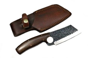 Image of Titan International Knives Hand Forged Clever Style Hunting/Utility Knife w/ Carbon 4in Blade, Micarta Handle, 8.5in Overall, TCK-6