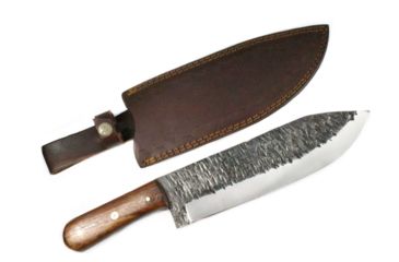 Image of Titan International Knives Hand Forged Custom Carbon Blade - Machete Knife, 8in Blade, Walnut Handle, 14in Overall TC-019