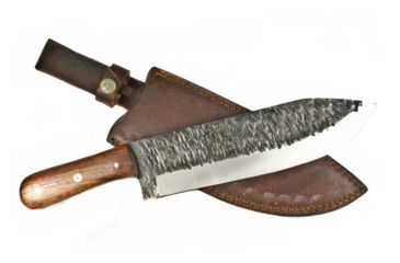 Image of Titan International Knives Hand Forged Custom Carbon Blade - Machete Knife, 8in Blade, Walnut Handle, 14in Overall TC-019