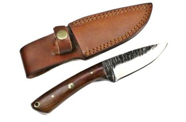 Image of Titan International Knives Hand Forged Hunting/Utility Knife w/ Custom Carbon 4in Blade, Rose Wood Handle, 7.4in Overall TC-012