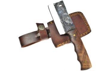 Image of Titan International Knives Mini Clever w/ Forged Scales, Rosewood Grip, 4in Blade, 8in Overall TC-004