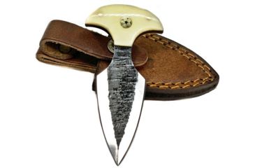 Image of USED Titan International Knives Push Dagger Knife, 2.5in, Carbon Steel, Dagger, Camel Bone, TCK-50, EDEMO1