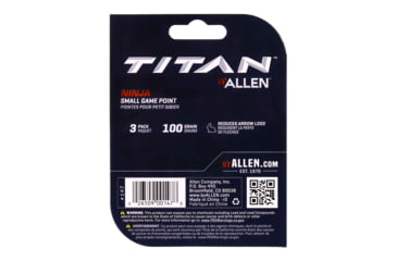 Image of Titan Ninja Small Game Archery Point, 3 Pack, Silver, 100 Grain, 147