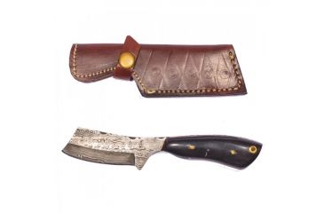 Image of Titan Steel Damascus Bull Horn Handle 7.2in Knife TD-022 TD-022