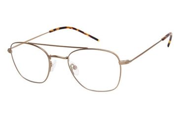 Image of TLG NU036 Bifocal Prescription Eyeglasses - Frame BRUSHED GOLD, Size 51/21mm LYNU03601
