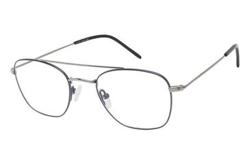 Image of TLG NU036 Bifocal Prescription Eyeglasses - Frame NAVY/GUNMETAL, Size 51/21mm LYNU03603