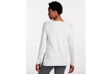 Image of Toad&amp;Co Cambria Pointelle Crew Womens Top, Egret, Large T1072801-020-L