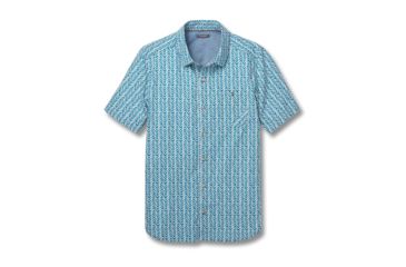 Image of Toad&amp;Co Fletch Print Men's Short Sleeve Shirt, Arctic Birdseye Print, Large T2222501-912-L