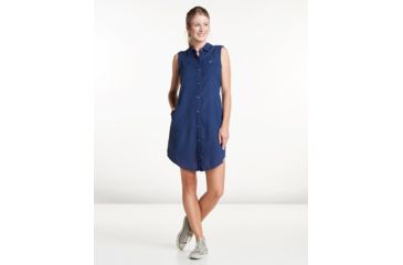 Image of Toad&amp;Co Indigo Ridge SL Dress, Dark Indigo Solid, Large T1792803-923-L