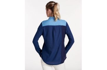 Image of Toad&amp;Co Las Indigas Womens Long Sleeve Shirt, Medium Indigo Solid, Large T1252803-922-L