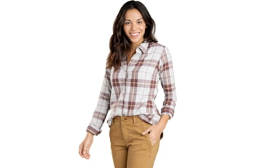 Image of Toad&amp;Co Lightfoot Long Sleeve Shirt - Women's, Heather Grey, Small, T1251503-111-S