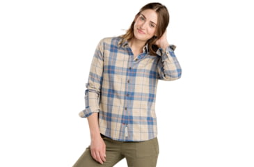 Image of Toad&amp;Co Lightfoot Long Sleeve Shirt - Women's, Oatmeal, Small, T1251503-284-S