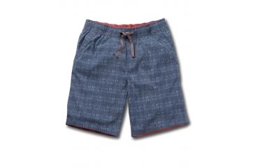 Image of Toad&amp;Co Riverrun 8.5in Men's Short, Deep Navy Crosshatch Print, Large T2312804-440-L